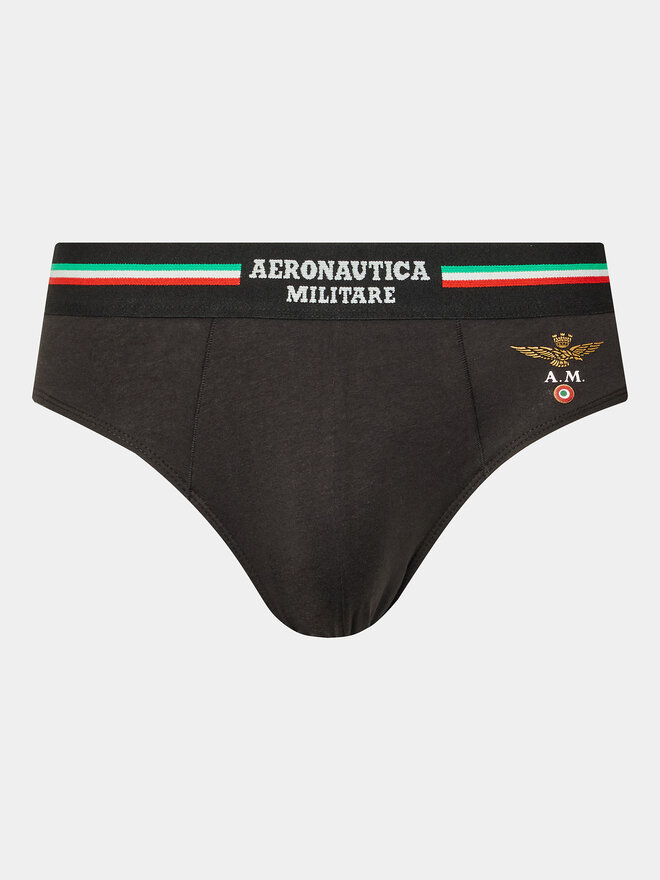 Aeronautica Militare Aeronautica Militare 2er-Set Slips AM1USL001 Schwarz