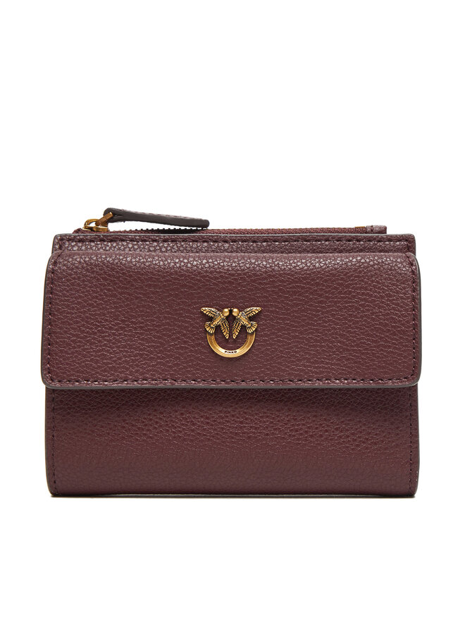 PINKO Cartera grande para mujer PINKO Compact Wallet AI 25-26 PCPL 103612 A29Q Guinda/burdeos