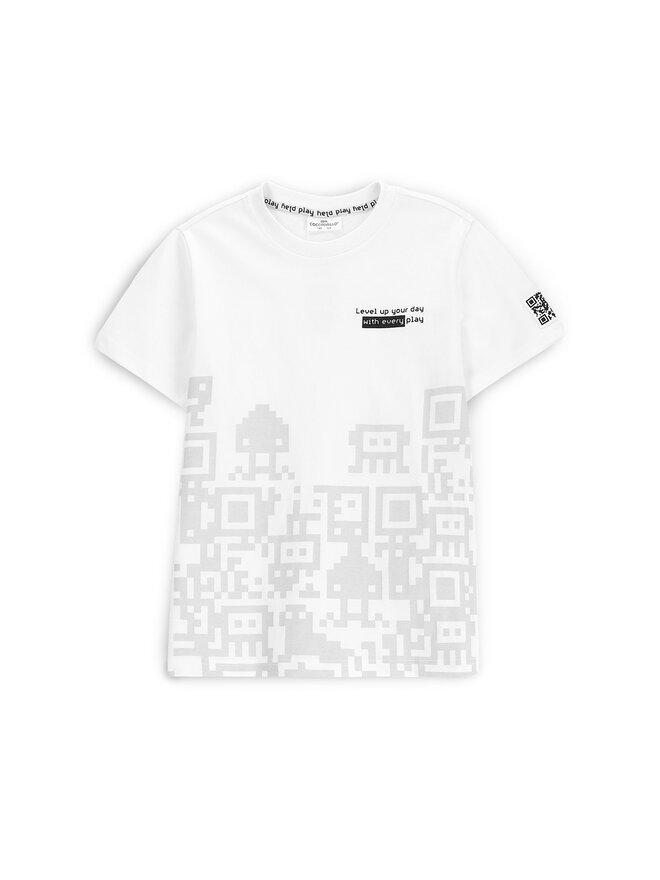 Coccodrillo Coccodrillo Camiseta WC5143204GBJ Blanco Regular Fit