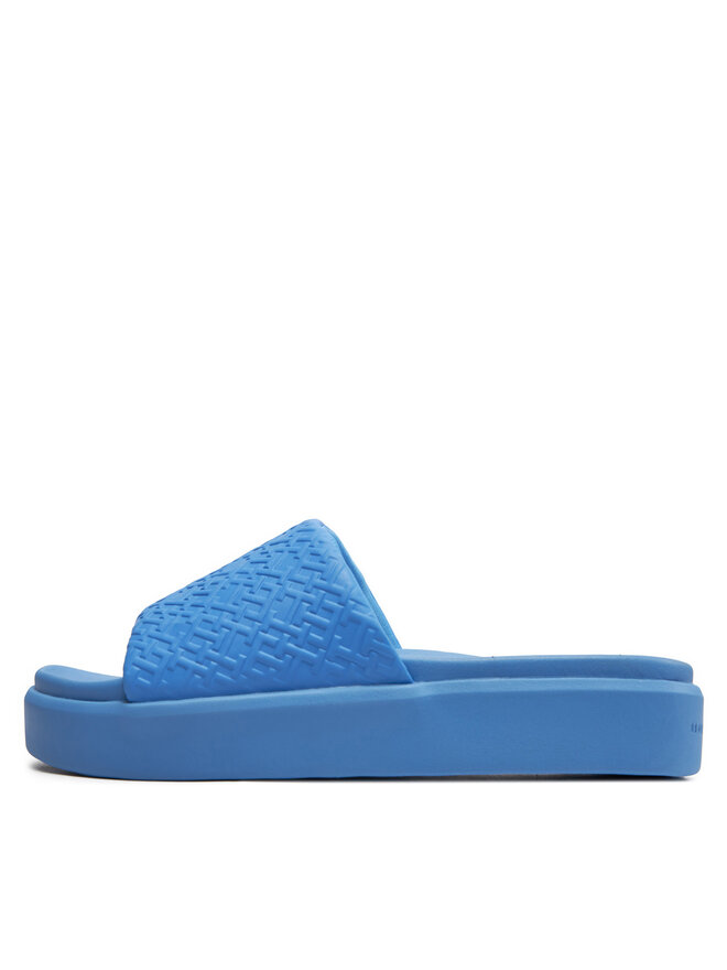 Tommy hilfiger slides blue sale