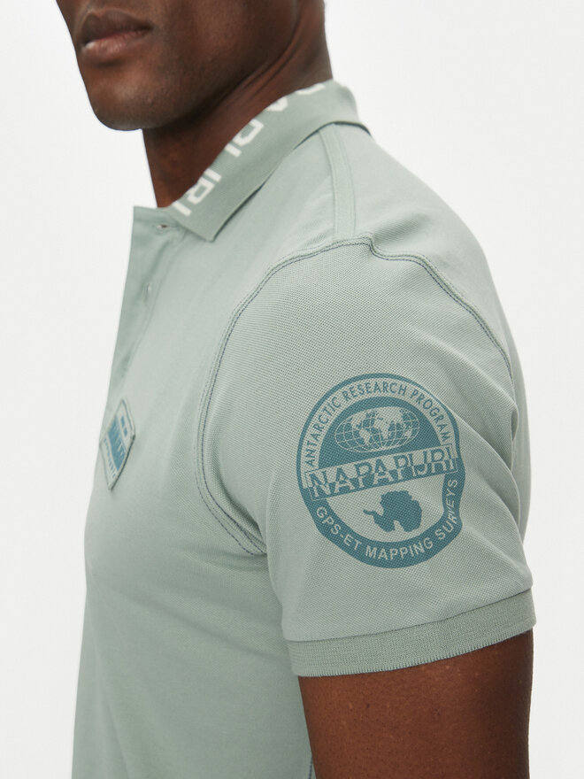 Napapijri Napapijri Polo E-Amundsen NP0A4IN9 Πράσινο Regular Fit