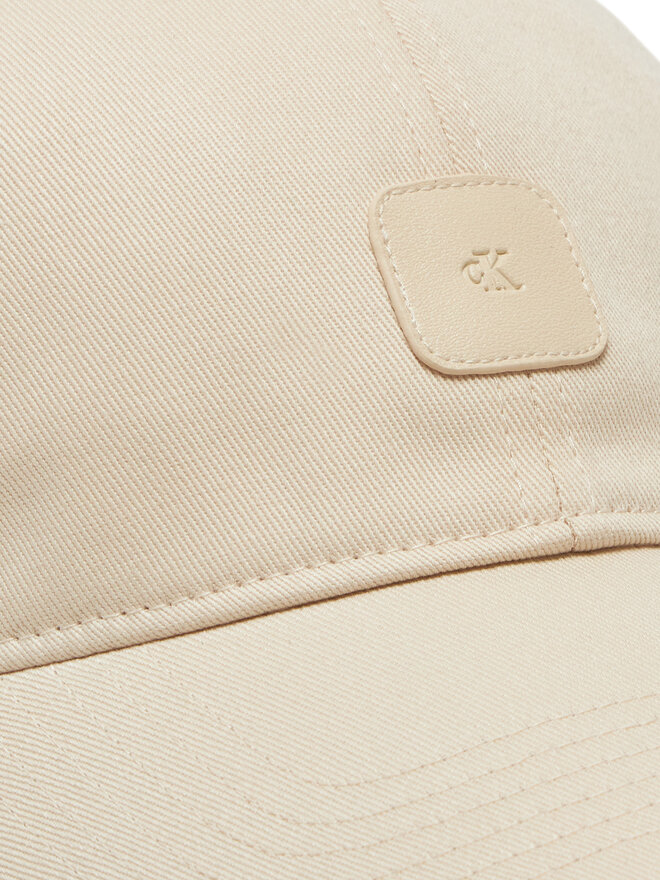 Calvin Klein Jeans Cappellino Calvin Klein Jeans Mono Leather Patch Twill Cap LV04K5052G Beige