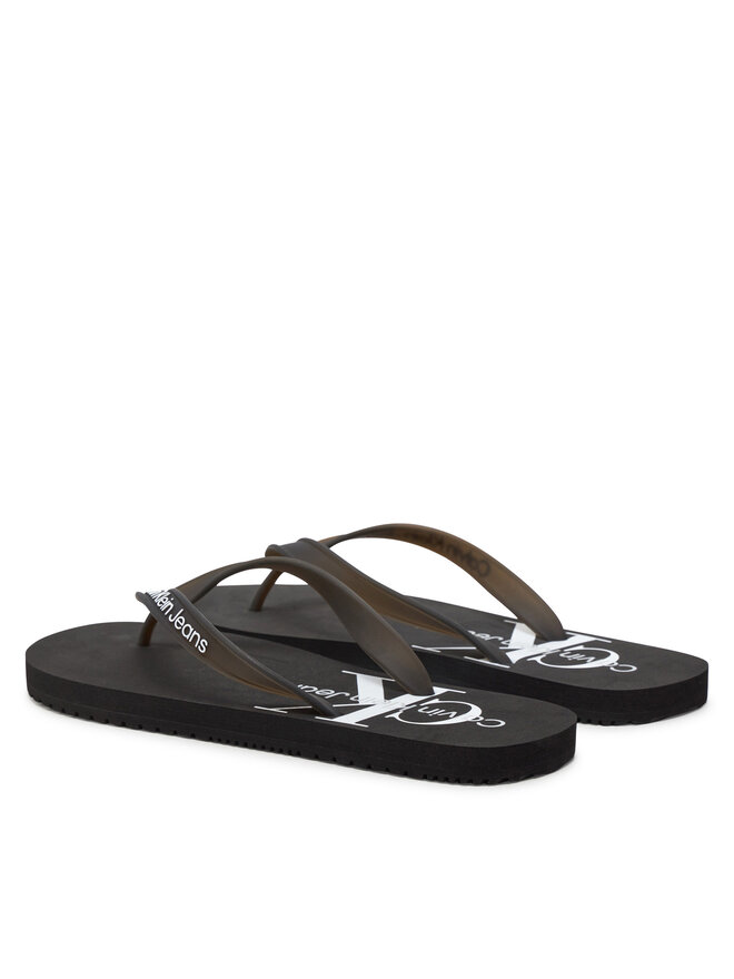 Calvin Klein Jeans Žabky Calvin Klein Jeans Beach Sandal Monogram Tpu YM0YM00838 Čierna