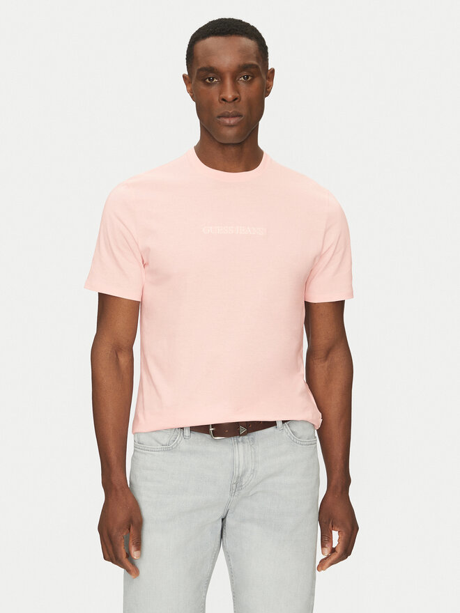 Guess Jeans Guess Jeans T-Shirt M4YI52 K8HM0 Rosa Regular Fit