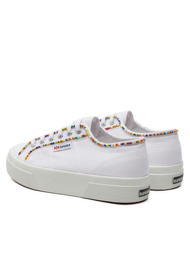 Superga Tenisky Superga Multicolor Beads 2740 S4131FW Bílá