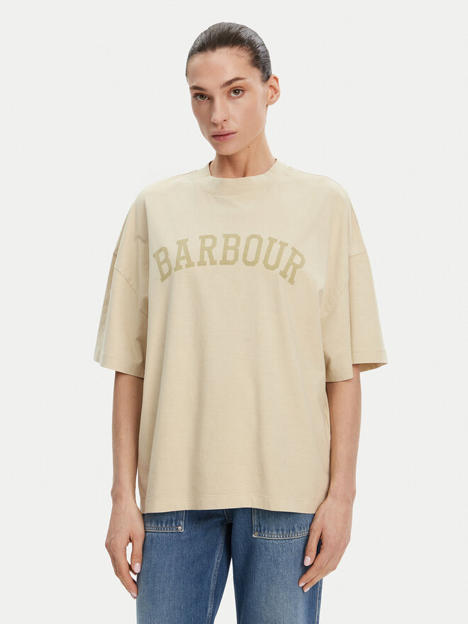 Barbour Barbour Marškinėliai Katie Relaxed LTS0664CR31 Smėlio Relaxed Fit