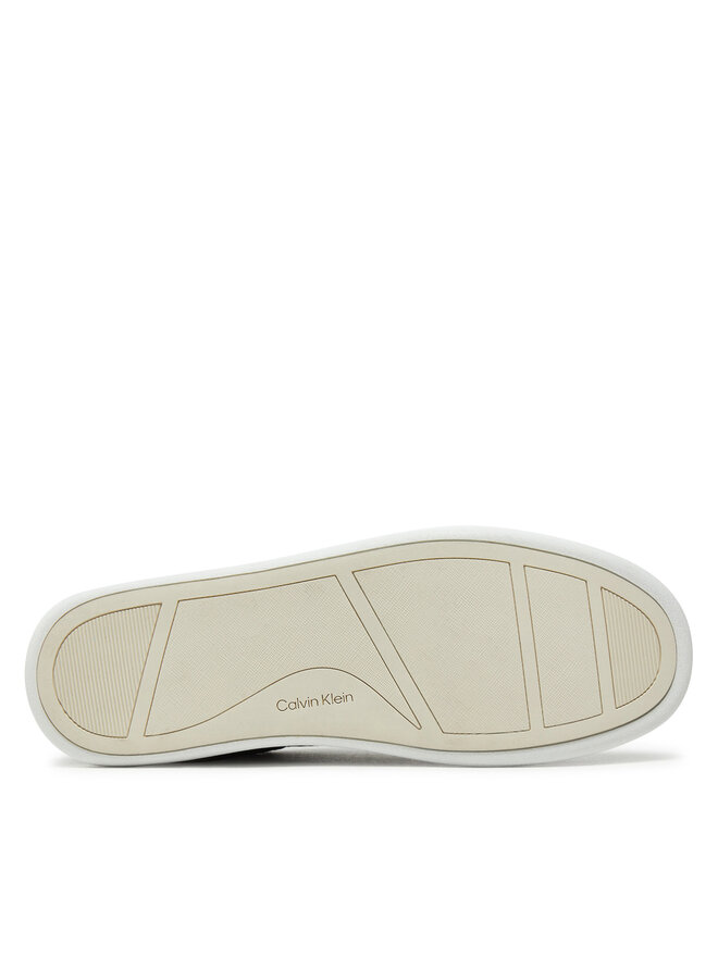 Calvin Klein Snīkeri Calvin Klein Cupsole Lace Up - Lth Sue Mix HW0HW02435 Melns