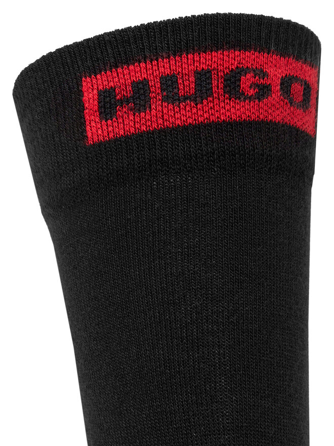 HUGO 2er-Set hohe Damensocken HUGO 50502046 Schwarz