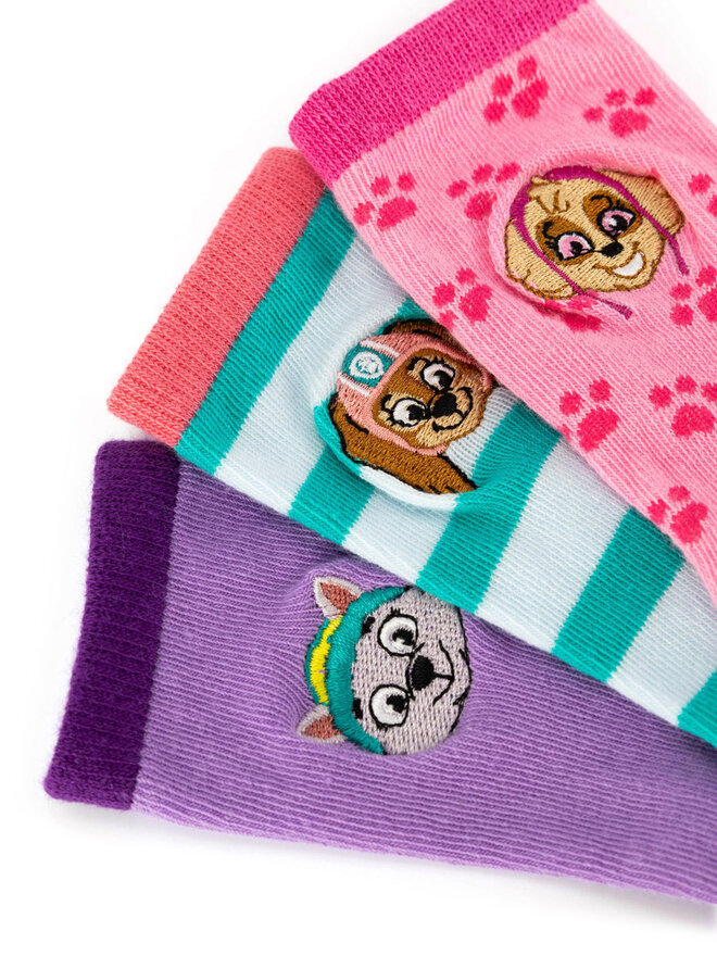 Paw Patrol Σετ ψηλές κάλτσες παιδικές 2 τεμαχίων Paw Patrol ACCCS-SS24-512PAW Ροζ