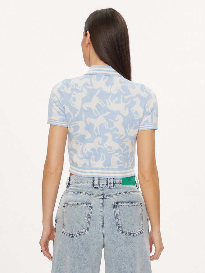 United Colors Of Benetton United Colors Of Benetton Поло 1094E300S Голубий Regular Fit