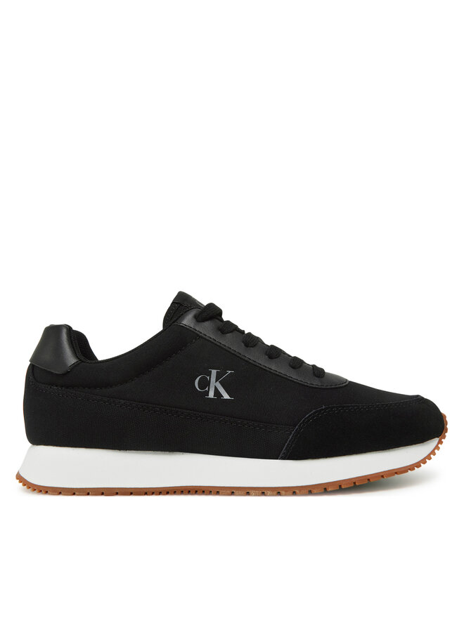 Calvin Klein Jeans Sneakersy Calvin Klein Jeans Retro Runner Low Laceup Canvas YW0YW01888 Czarny