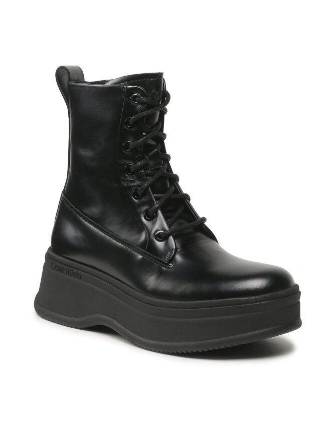 Calvin Klein Bokacsizma Calvin Klein Pitched Combat HW0HW01599 Fekete
