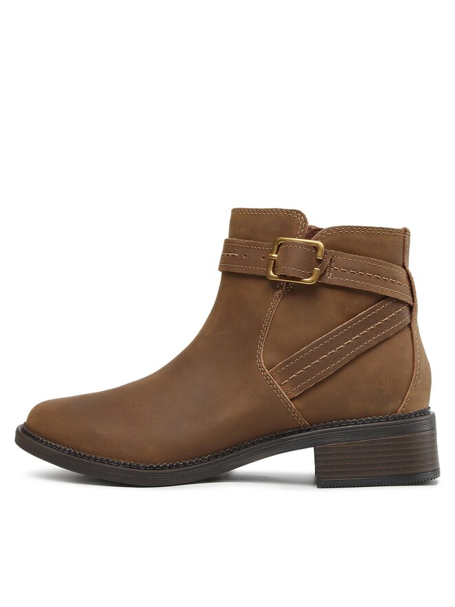 Clarks Členková obuv Clarks Maye Strap 261680794 Hnedá