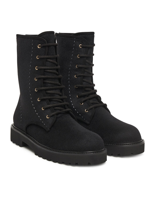Max Mara Schnürschuhe Max Mara Bakerzipwk 25247960126 Schwarz