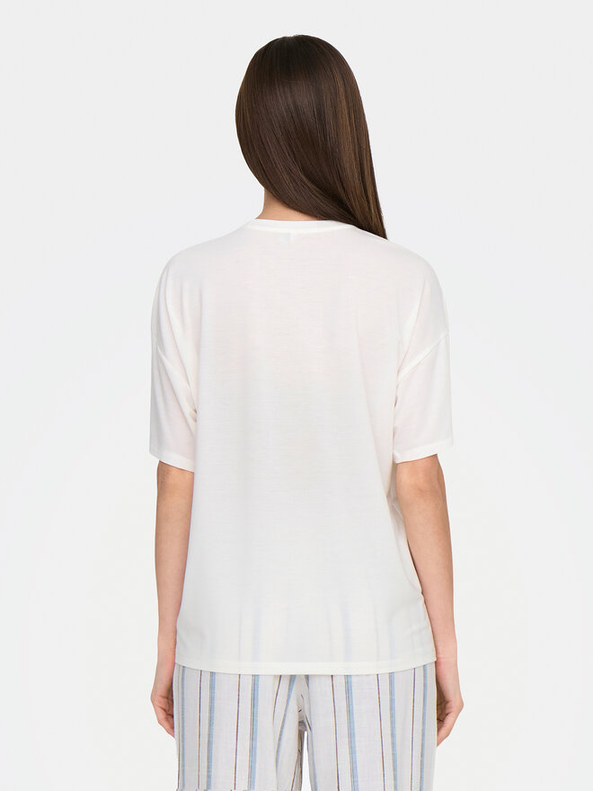 ONLY ONLY Camiseta Melina 15342876 Blanco Regular Fit