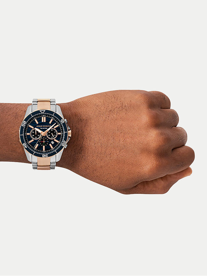 Armani Exchange Ročna ura Armani Exchange SPENCER AX1965 Srebrna