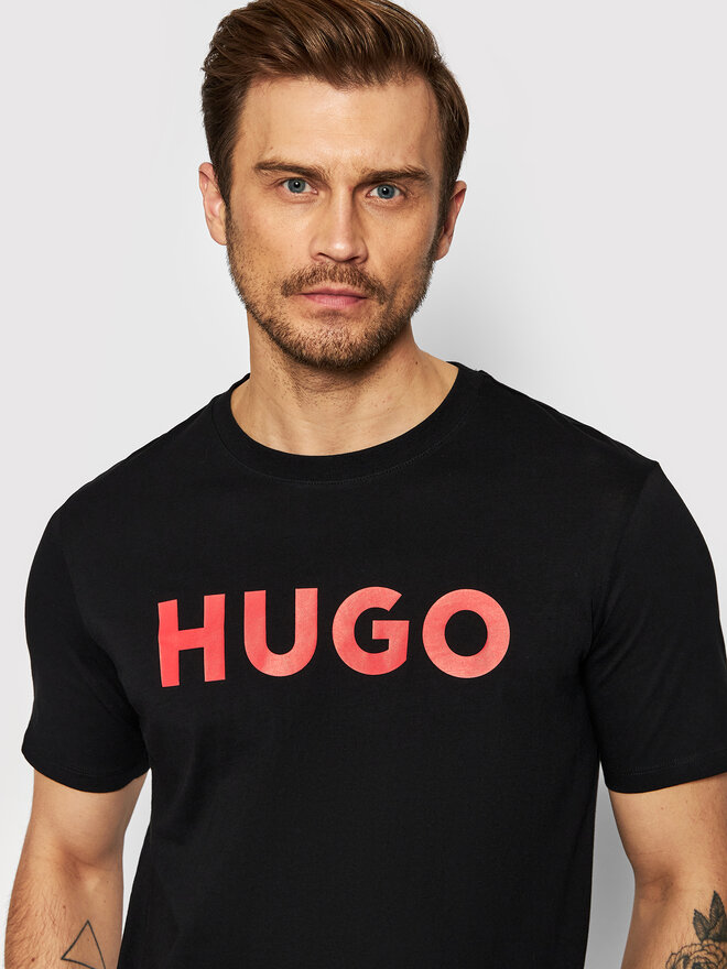 HUGO Hugo T-Shirt Dulivio 50467556 Μαύρο Regular Fit