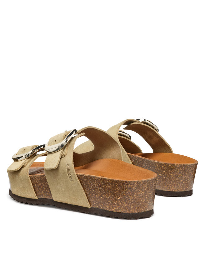 Geox Klapki Geox D Brionia H D551DA 00022 C6738 Beżowy