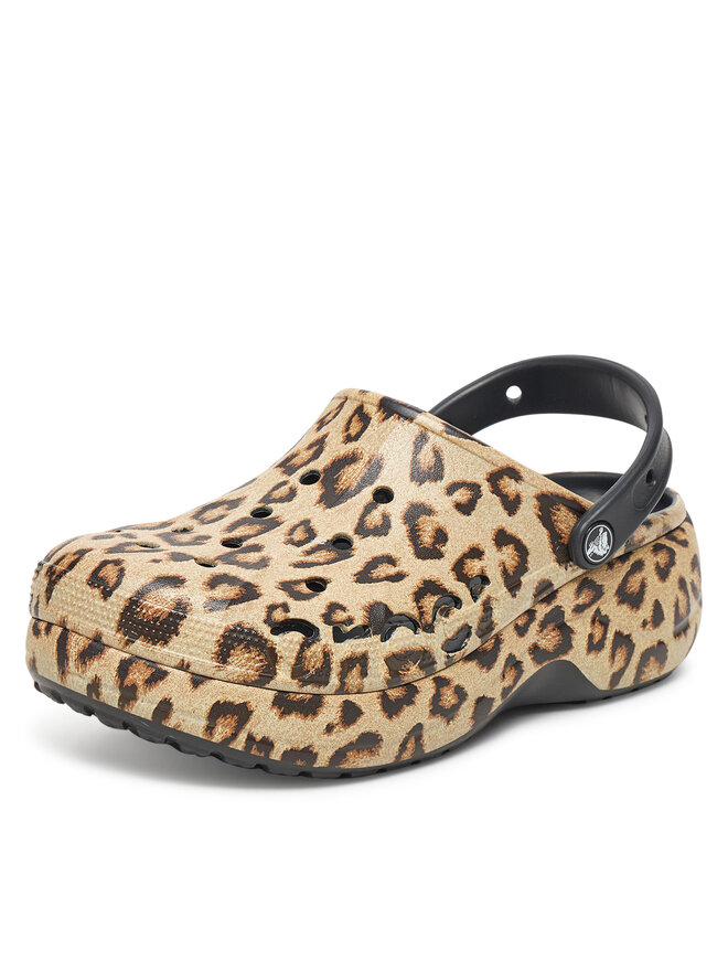 Crocs Klapki Crocs BAYA PLATFORM CLOG 208712-0C4 Beżowy