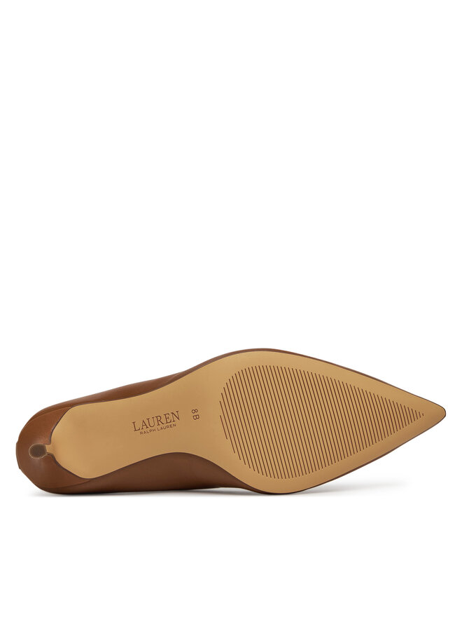 LAUREN RALPH LAUREN Pantofi cu toc subțire LAUREN RALPH LAUREN Lanette 802972023002 Maro
