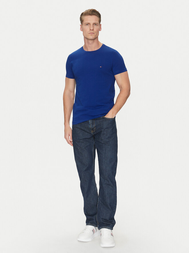 Tommy Hilfiger Tommy Hilfiger Marškinėliai MW0MW10800 Mėlyna Slim Fit