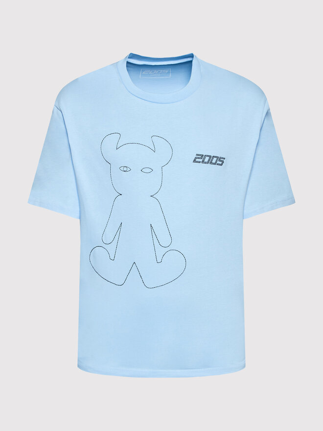 2005 2005 Póló Unisex Horned Kék Relaxed Fit