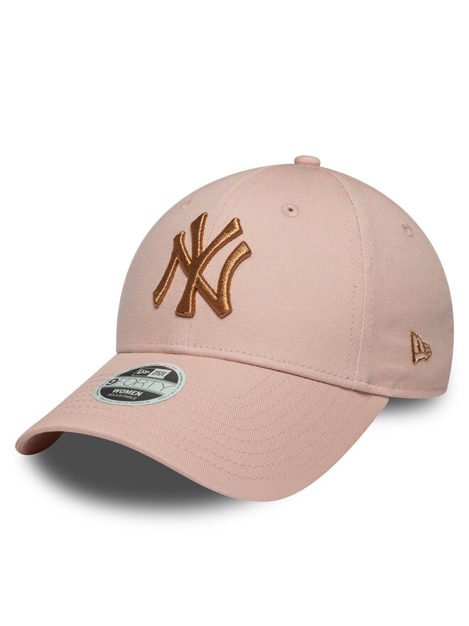 New Era Czapka z daszkiem New Era New York Yankees Metallic 9FORTY 60667375 Różowy