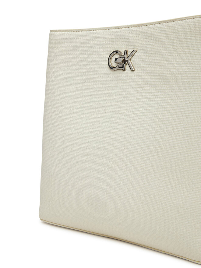 Calvin Klein Handtasche Calvin Klein Ck Bucket Bag_Tex K60K613179 Weiß