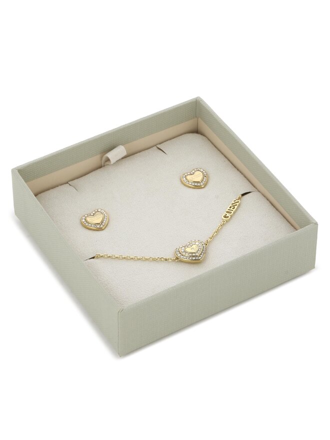 Guess Set náramok a náušnice Guess JUBS04 086JW Zlatá