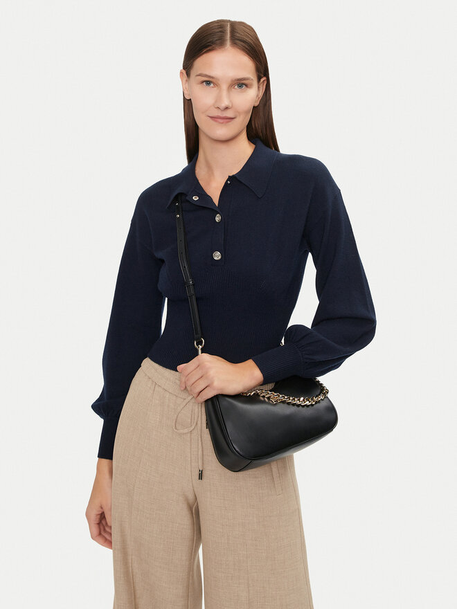 Tommy Hilfiger Ročna torba Tommy Hilfiger AW0AW16438 Črna