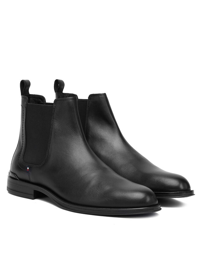 Tommy Hilfiger Botines Chelsea Tommy Hilfiger Corporate Cheslea FM0FM05578 Negro