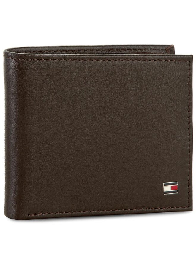 Tommy Hilfiger Голям мъжки портфейл Tommy Hilfiger Eton Mini Cc Wallet AM0AM00655 Кафяв