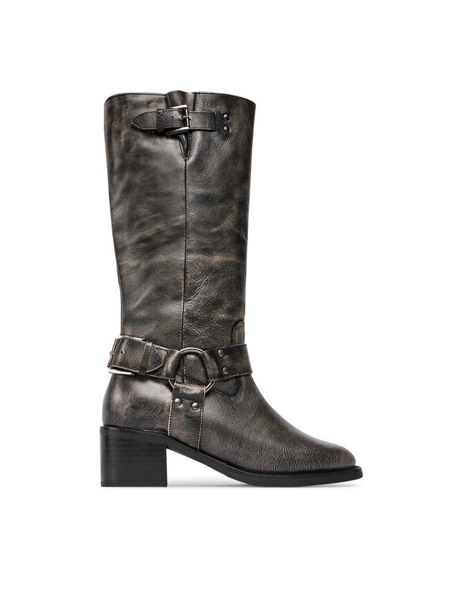 Bronx Kozaki Bronx High boots 14291-A Czarny