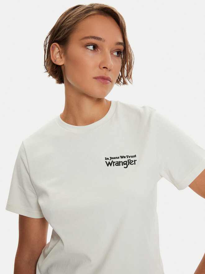 Wrangler Wrangler Camiseta Graphic 112356428 Blanco Regular Fit