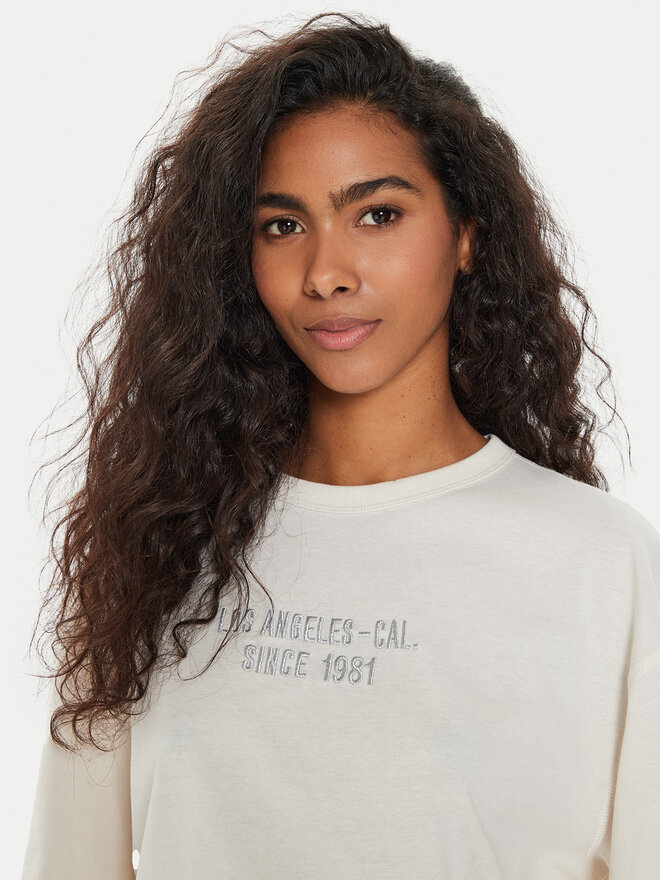 Guess Guess T-Shirt W4YI18 JA914 Εκρού Regular Fit