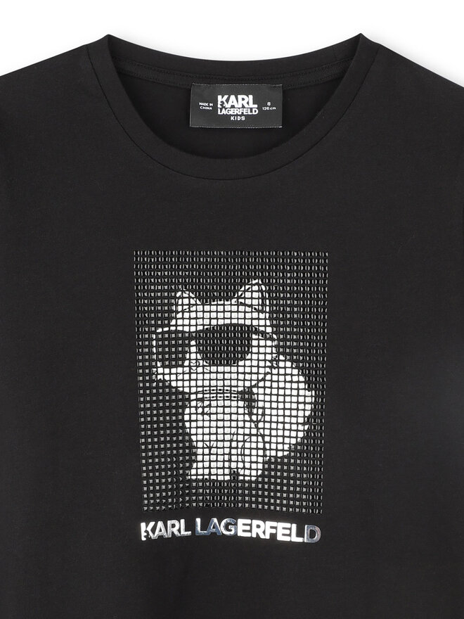 Karl Lagerfeld Kids Karl Lagerfeld Kids Camiseta Z30489 M Negro Regular Fit