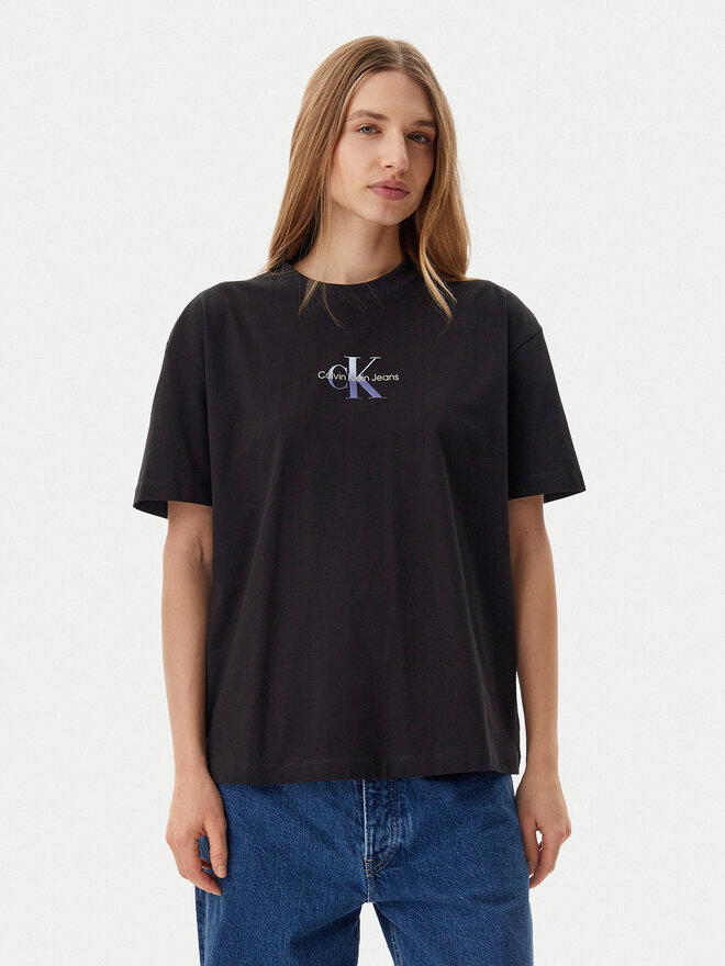 Calvin Klein Jeans Calvin Klein Jeans Camiseta Gradient Monologo J20J225521 Negro Relaxed Fit