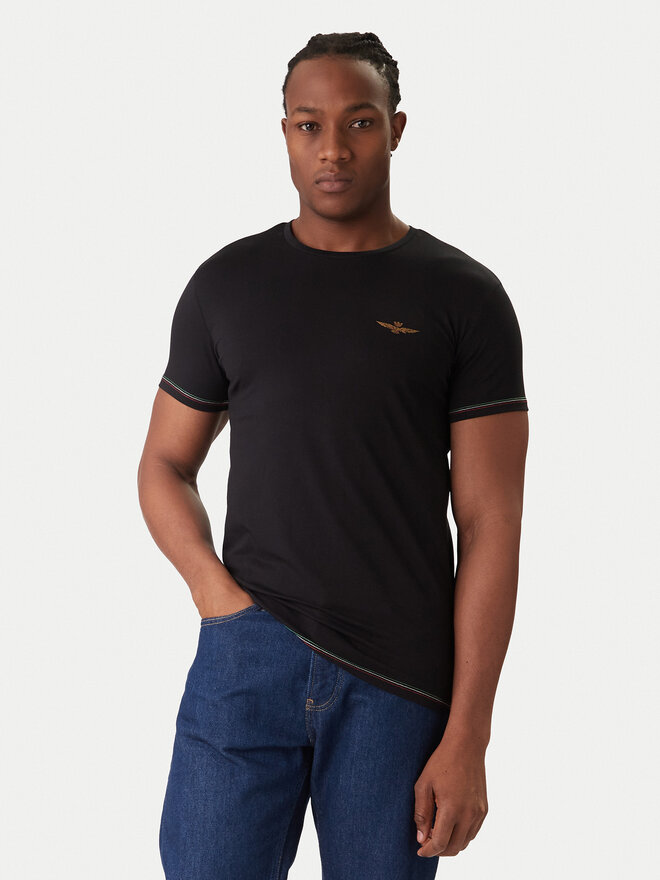 Aeronautica Militare Aeronautica Militare T-Shirt-Set AM1UTI003B Schwarz Slim Fit