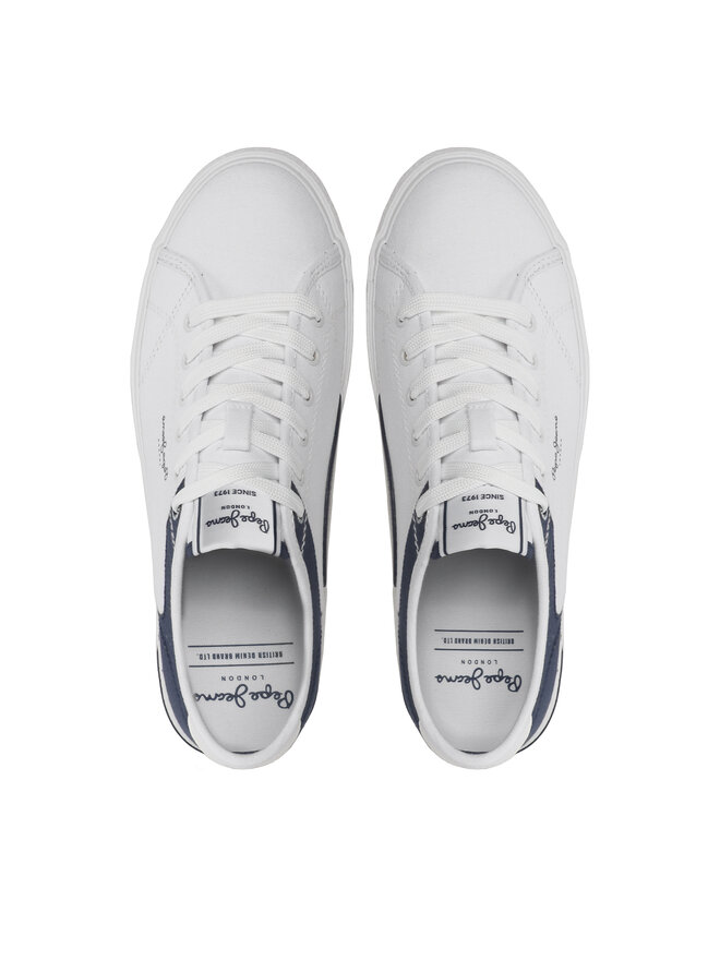 Pepe Jeans Tenisky Pepe Jeans Kenton Road M PMS30910 Bílá