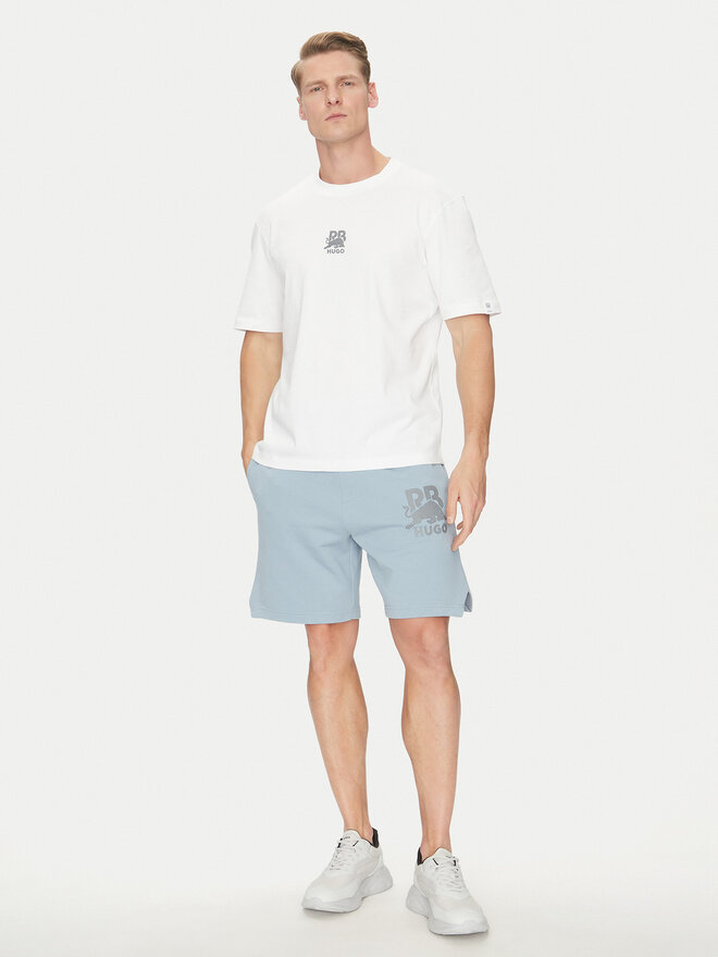 HUGO HUGO T-Shirt Deckies_RB 50542766 Λευκό Regular Fit