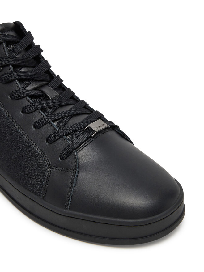 Calvin Klein Αθλητικά Calvin Klein High Top Lace Up Eyelet Jaq Mono HM0HM01816 Μαύρο