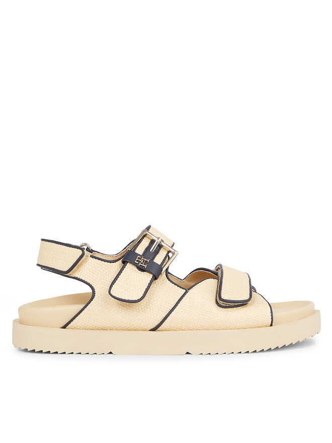 Sandales Tommy Hilfiger Rafia Sporty Sandal FW0FW07896 Beige chaussures