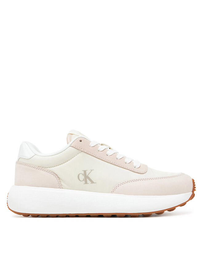 Calvin Klein Jeans Zapatillas Calvin Klein Jeans Athleisure Runner Laceup Mix Wn YW0YW01774 Blanco