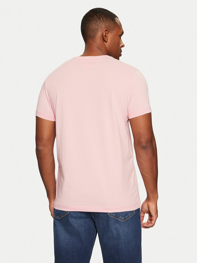 Tommy Hilfiger Tommy Hilfiger Marškinėliai MW0MW10800 Rožinė Slim Fit