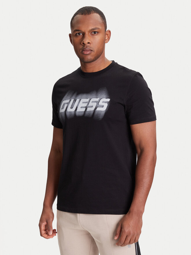 Guess Guess Marškinėliai Z5YI12 I3Z14 Juoda Regular Fit