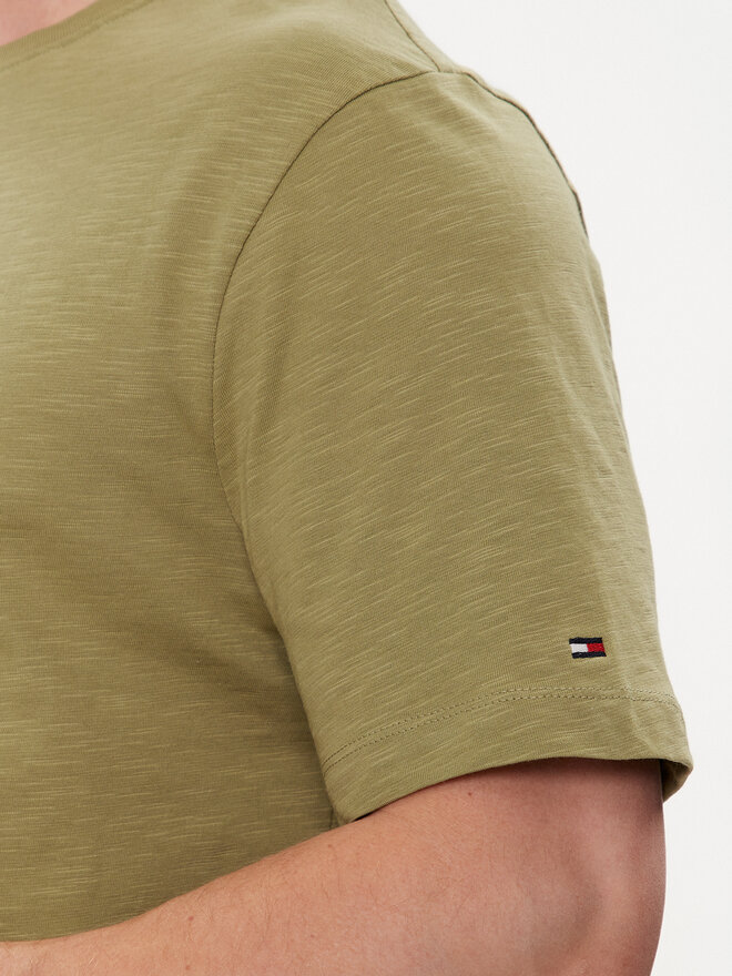 Tommy Hilfiger Tommy Hilfiger Camiseta Arched MW0MW34432 Verde Regular Fit