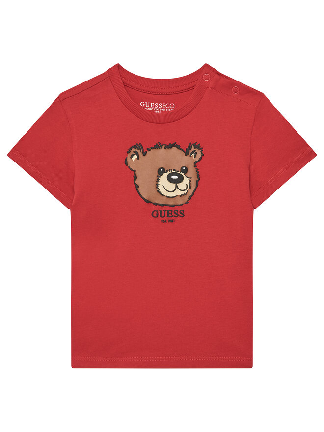 Guess Guess Marškinėliai N5YI16 K8HM4 Raudona Regular Fit