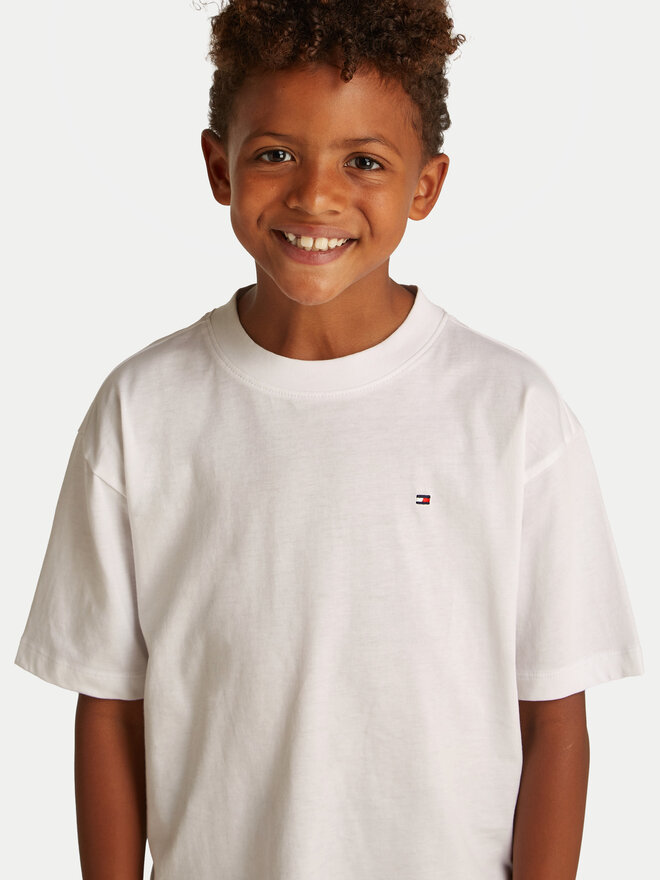 Tommy Hilfiger Tommy Hilfiger Marškinėliai Essential Archive KB0KB09646 D Balta Regular Fit