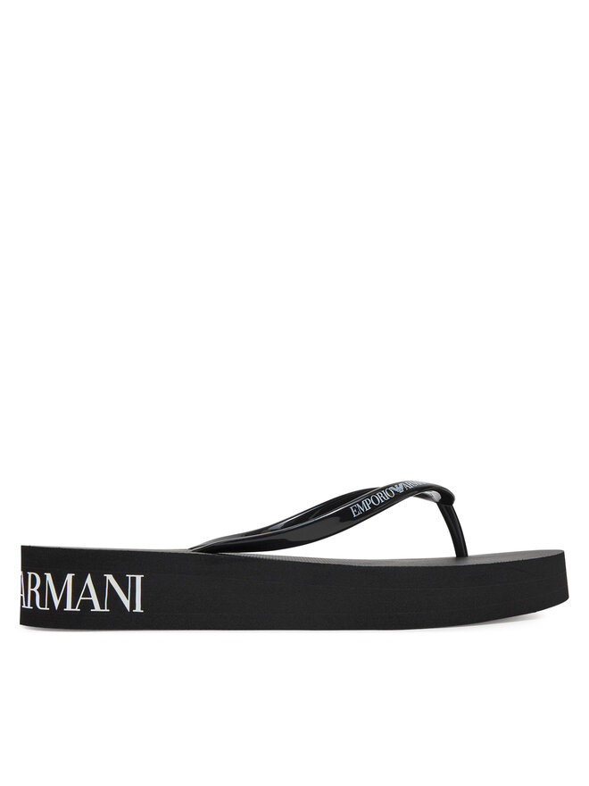 Emporio Armani Джапанки Emporio Armani XVQS09 XN118 00002 Черен