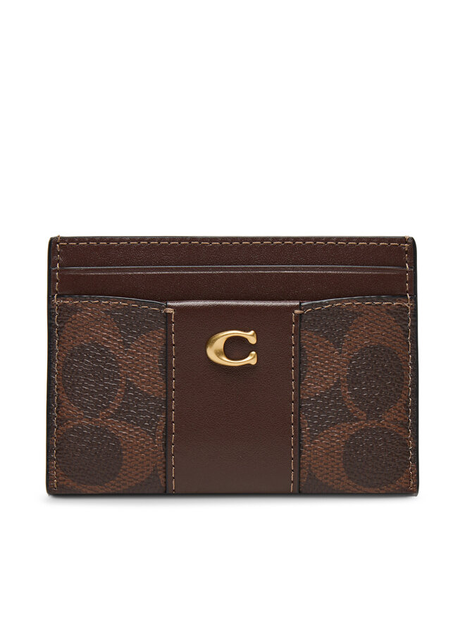 Coach Etui za kreditne kartice Coach CBY80 Rjava